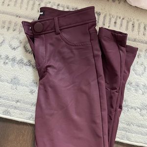 Faux leather pants